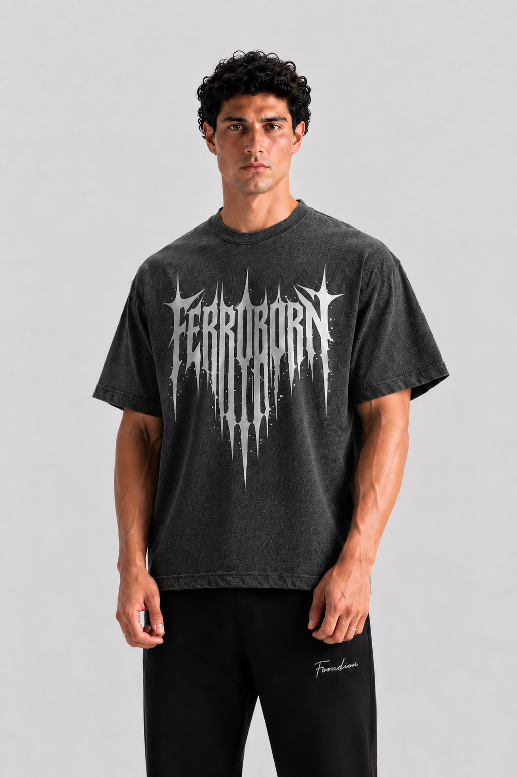 Grey Drop Shoulder