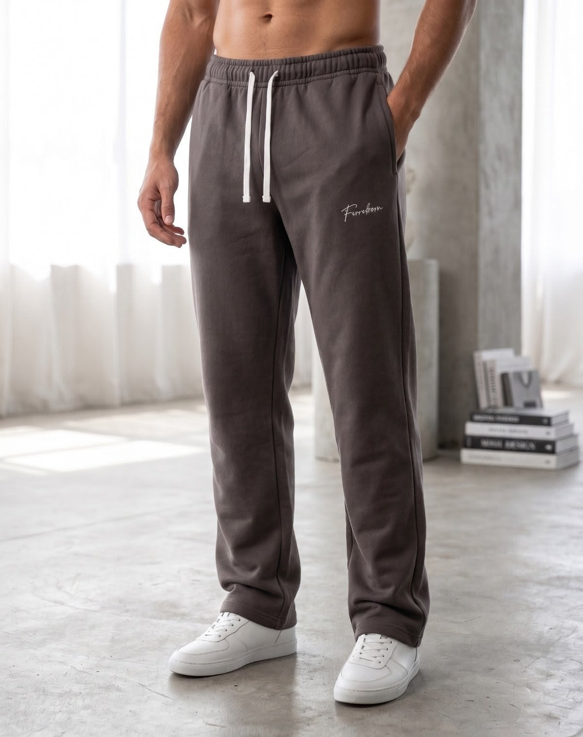 Grey sweatpants