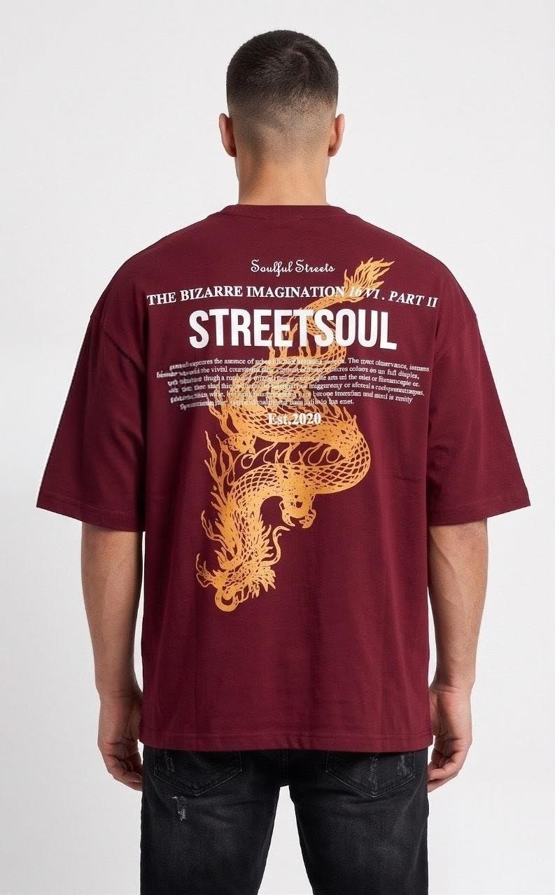 Maroon Drop Shoulder
