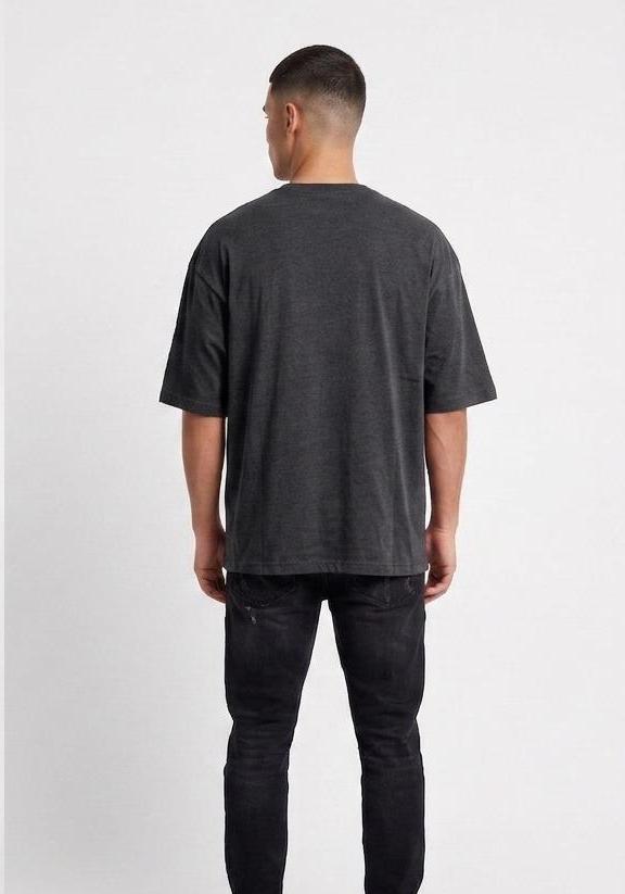 Grey Drop Shoulder