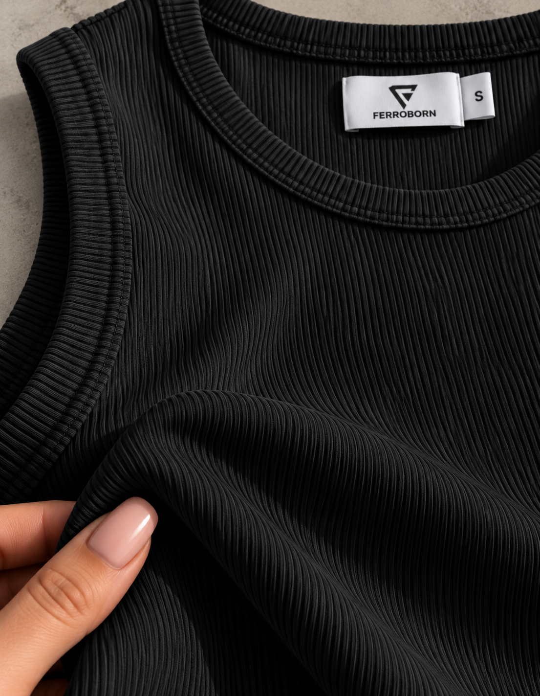 Black Ribbed