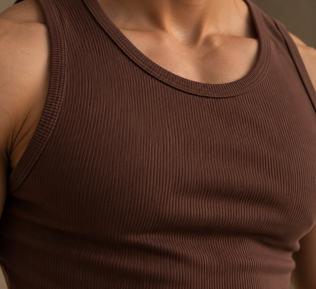 Brown Ribbed